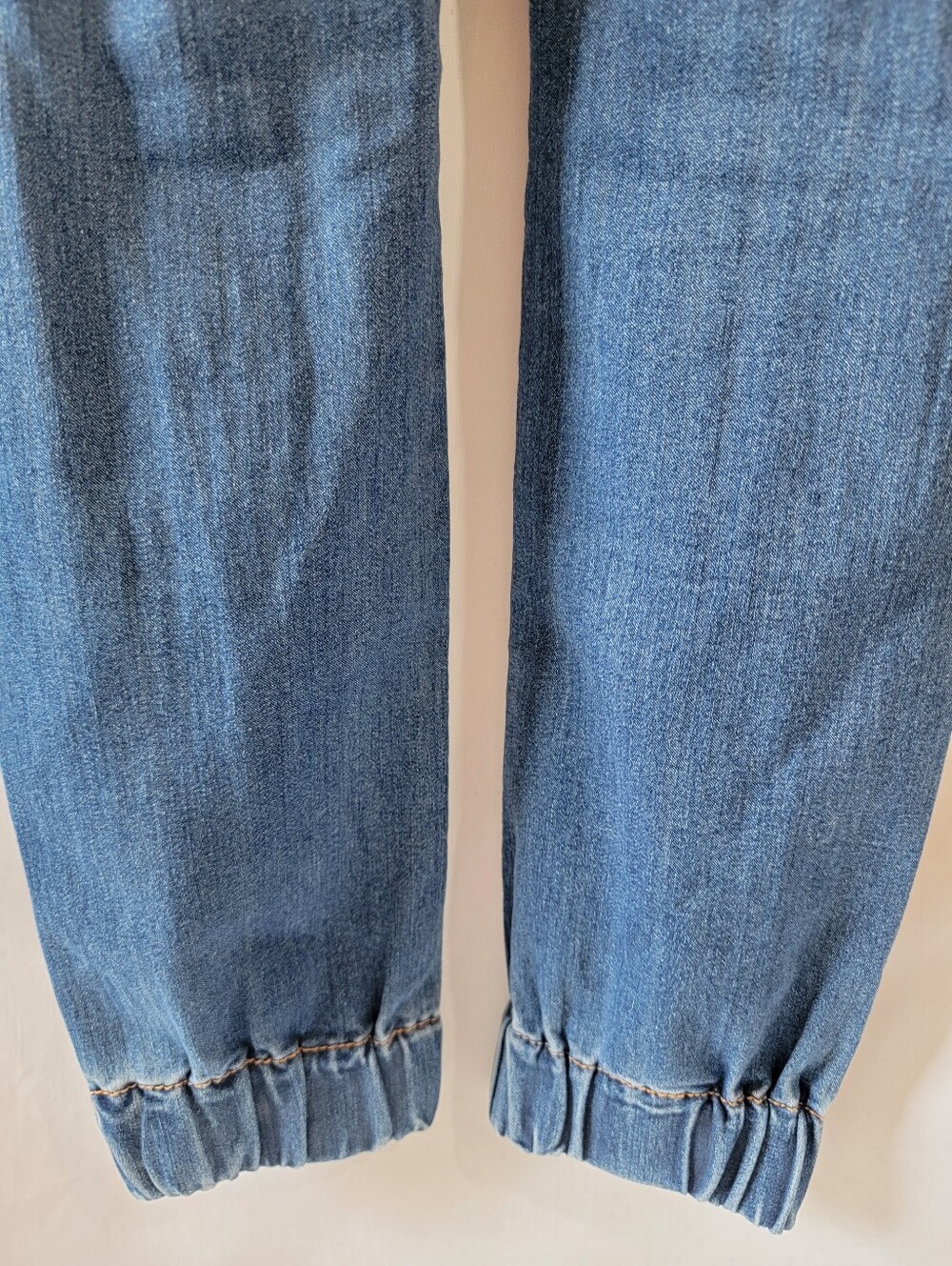 Vintage GUESS Denim Overalls Sz S Distressed Jogger Drawstring Bib Y2K Grunge 90 - Picture 10 of 12